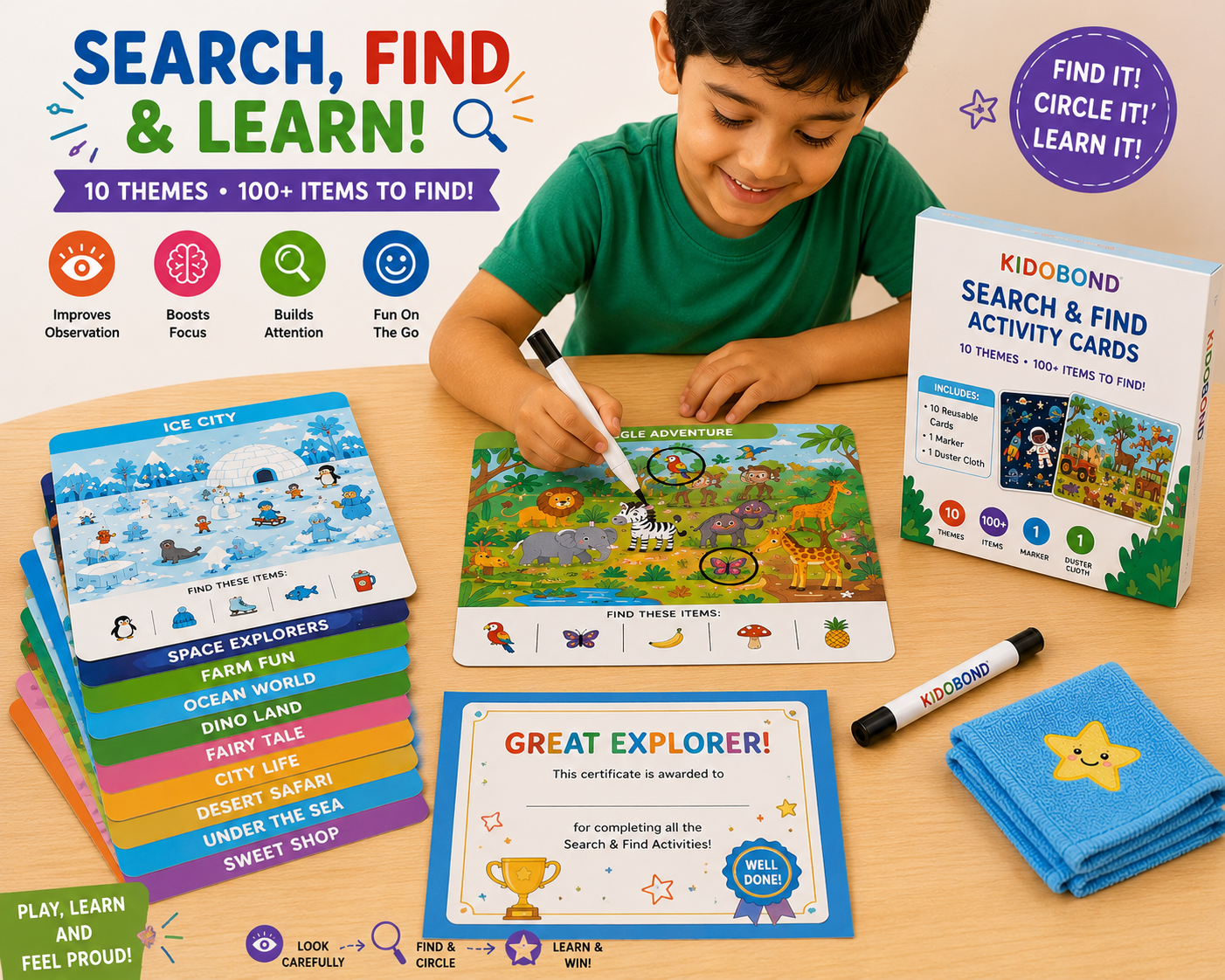 Search & Find Learning Mats – Reusable Educational Activity Set (3-6 Years)