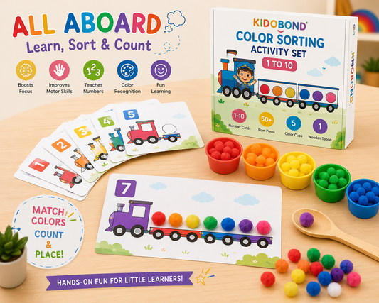 Color Sorting & Counting Kit – Montessori Learning Toy (2-6 Years)