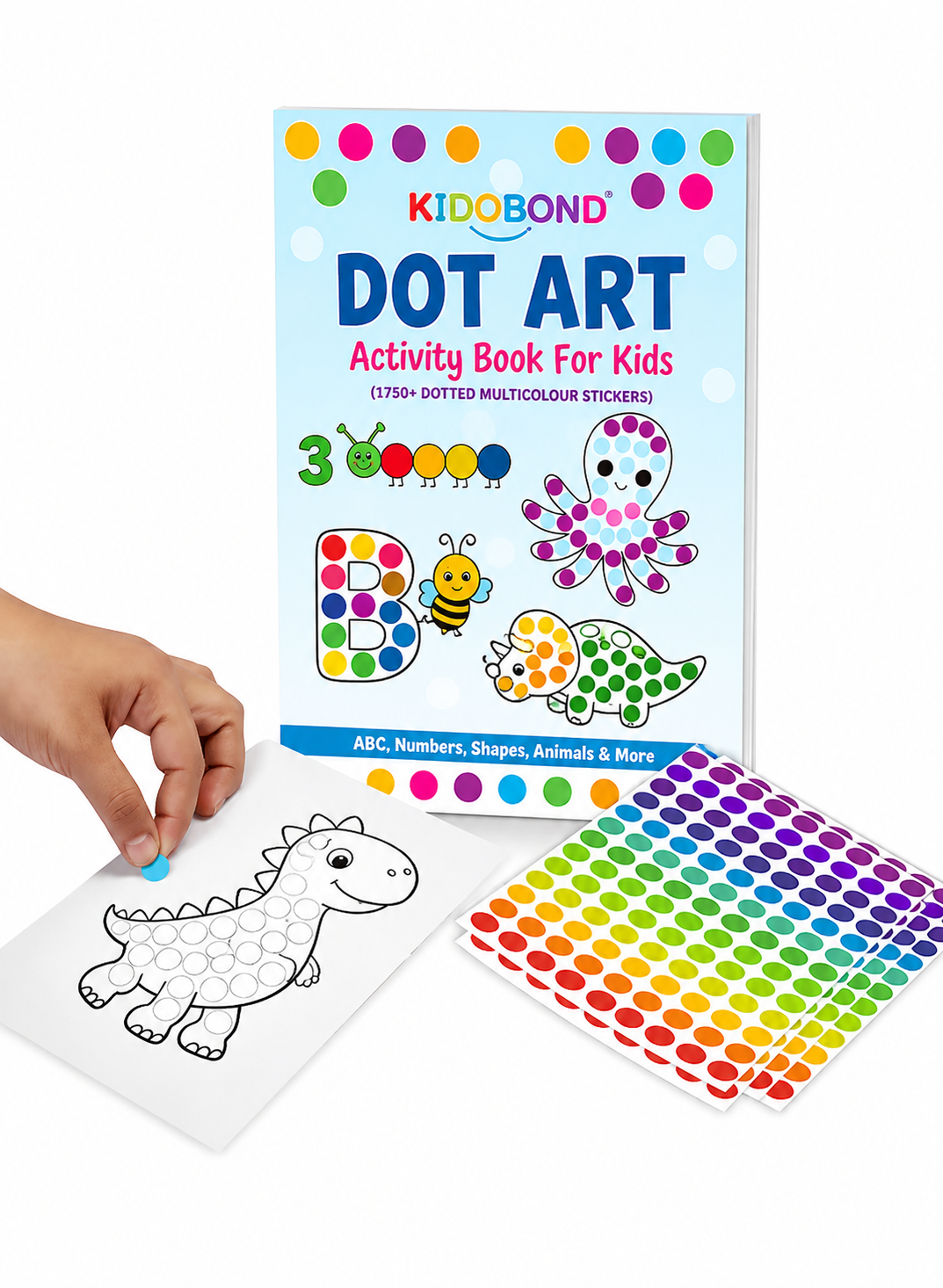 Dot Art Activity Kit – No Mess Sticker Fun for Kids (2-8 Years)